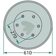 Glideskive 1.1018.010.103.00, ideel til jordbearbejdning og består af holdbart materiale.