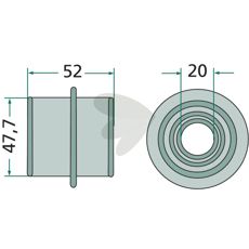 Hjulsnav uden smørrør, en essentiel del til traktorer og landbrugsmaskiner.