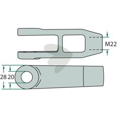 Nederst spindelmøtrik designet til at give stabilitet i maskinens konstruktion.