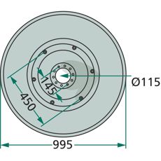 Højkvalitets glideplade 1.1074.010.570.00, optimeret til landbrugets behov og maskinydelse.