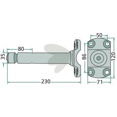 Flangeaksel 06581589 er en vigtig komponent til industriel anvendelse.