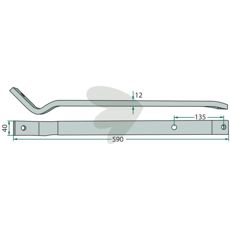 Stiftarm 6584367, produceret for at møde kravene inden for landbruget.