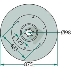 Glideplatte 6588641, optimeret til bedste resultater i jordbearbejdning.