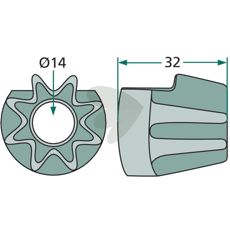 Tandhjul 0764040000, perfekt til at holde din maskine i topform.