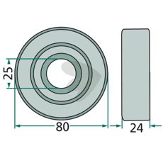 Stempelhjul 0924506200, vigtigt for reparation og vedligeholdelse af motorer.