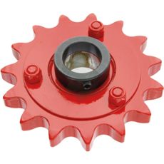 Kædespændehjul med 15 tænder, optimerer kædesystemets funktion.