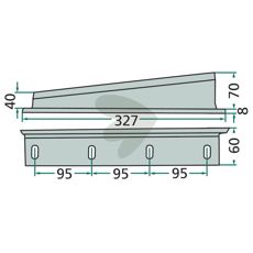 Stempelkniv 0982250800, ideel til effektiv anvendelse i landbrugsmaskiner.