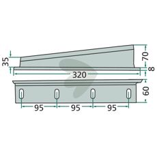 Stempelkniv 0982250900, optimeret til maksimal ydeevne i traktorer.