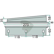 Stempelkniv 0982251100, designet til høj effektivitet i landbrug.