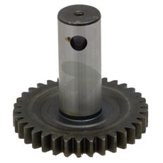 Drivende tandhjul med 34 tænder, vigtigt for maskinens drift og funktion.