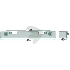 Glideskinne stempel 1110160201, optimeret for effektiv funktion og holdbarhed.