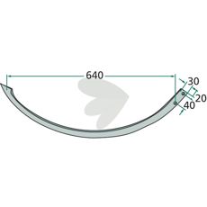 Nål 1116220312 til anvendelse indenfor landbrug og byggesektoren.