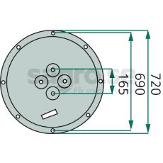 1119560 støtteplade, designet for holdbarhed og effektivitet.