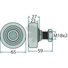 Stempelrulle 1121160500, et pålideligt valg til motordele og reservedele.