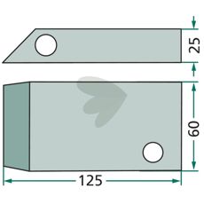 Glideskinne stempel 1121160701, designet til at klare tungere vægte og belastninger.