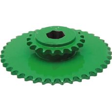 Kædehjul hoveddrift, 40/20 tænder, perfekt til kraftoverføring.