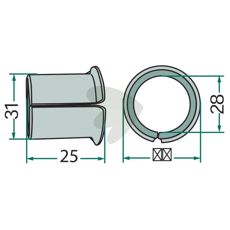 Bøsning til svingarm, afgørende for korrekt funktion af maskiner.