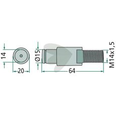 Holdbar fastholdelsesbolt for sikker og stabil montering af komponenter.