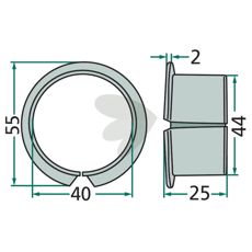 Flangebøsning 121502, designet til høj ydeevne og holdbarhed.