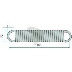 Trækfjeder Fella 121171, designet til alsidig anvendelse og holdbarhed.