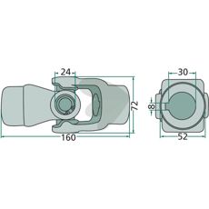 Krydsled -122180, en robust del til at støtte din maskine.