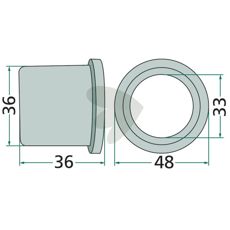 Kragbøsning 122735, for sikker og pålidelig funktionalitet i maskiner.