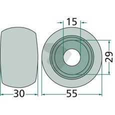 Løberulle 123570, uundværlig komponent for effektiv drift af traktorer.