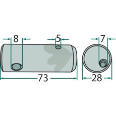 Ledtap 126697, bruges i kraftfulde maskiner for at sikre effektiv drift.