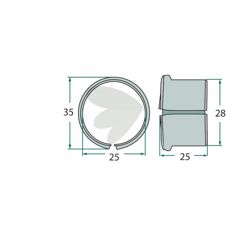 Bøsning 130047, en nøglekomponent i maskinens funktion.