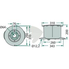 Robust skive, der passer til mange typer landbrugsmaskiner.