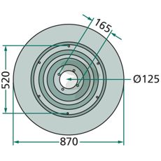 Højkvalitets glideplade 496098, perfekt til landbrugsmaskiner.