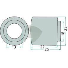 Afstandsring 140184, vigtig for driftssikkerhed i traktorer og køretøjer.