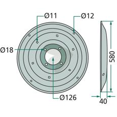 Glideplade 140507, perfekt til professionel anvendelse inden for landbrug og skovbrug.