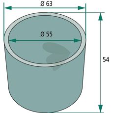 Afstandsbøsning 140792, nødvendig komponent for sikker drift.