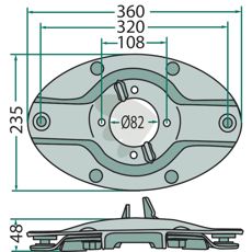 Quickkobling tallerken, ideel til landbrug og feltarbejde.