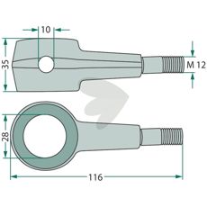 Styrestang 153752905 tilbyder en pålidelig styringsløsning til tunge maskiner.