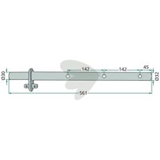 Højredrejende pinholder, model 497548, ideel til professionelt brug.