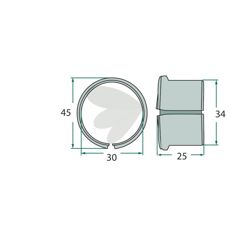 Bøsning 160600 - ideel komponent til landbrugs- og byggemaskiner.