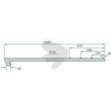 Pinholder venstredrejende - 161628, designet for at møde højeste holdbarhedskrav.