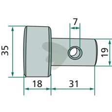 Løberulle 162071, ideel til forskellige typer af landbrugsudstyr.