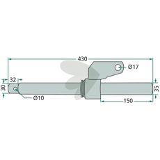 Styreaksel 163171, vigtig del til at forbedre styreresponsen.