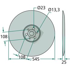 Støtteplade 16508035, ideel til landbrug og maskiner.