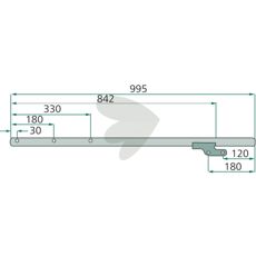 Pinholder VF16605329.86, høj holdbarhed for traktortilbehør.