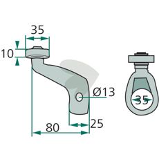 Støtterulle VF16606306, holdbar og pålidelig til forskellige maskiner.