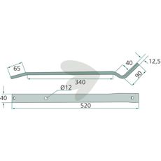 Rotorarm 16607972.86, en robust løsning til modstandsdygtig anvendelse i landbrug.