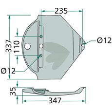 Slæbesko VN19413457, ideel til landbrugets hårde krav og forhold.
