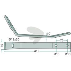Tændarm Pöttinger 204.700802, perfekt til alsidigt landbrug.
