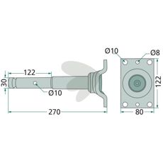 Flangeaksel 00206700261 anvendes i landbrug og maskinteknik.