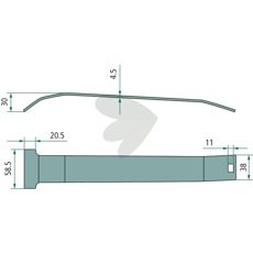 Slæbesko 1188920, perfekt til at øge træk og effektivitet i markarbejdet.