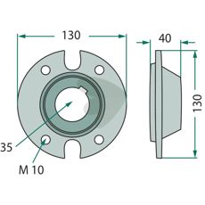 Nav 253025.6, giver stabilitet til maskiner og redskaber.
